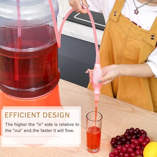 Image of TecoKart Brewing Making Tool Siphon Pump Home Brew Syphon Tube Pipe Hose 1.6m Wine Beer Making Filter Tool Wine Making Supplies Portable Water Pump for Liquid Transfer