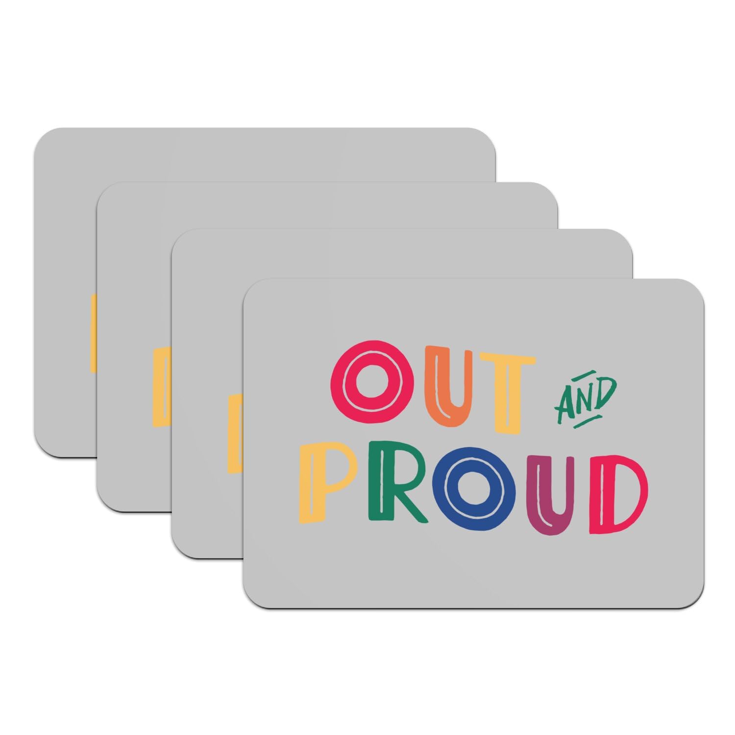 Sets de table LGBTQ+ arc en ciel pour décoration de brunch et apéritif