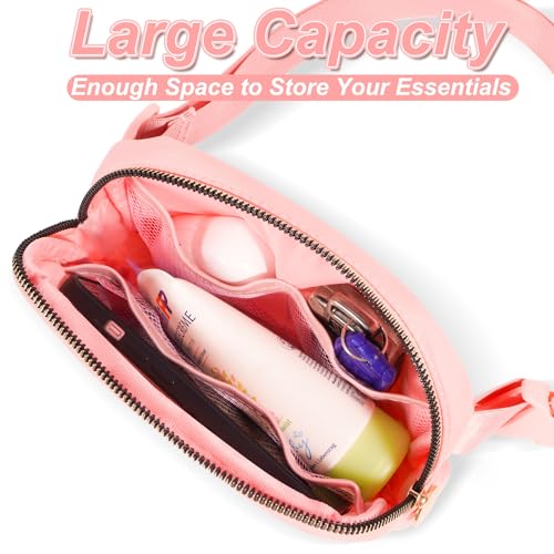 Image of Uygafly Gift for Teen Girls Kids Daughter Her - Birthday Gifts for 3 4 5 6 7 8 9 10 11 12 13 Year Old Girls,Fanny Pack Crossbody Bag Purse Belt Bag Cute Trendy Stuff | Peach,B