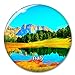 Italie Val Gardena Aimant de réfrigérateur Aimant décoratif décapsuleur Touristique Ville Voyage Souvenir Collection Cadeau Fort réfrigérateur Autocollant