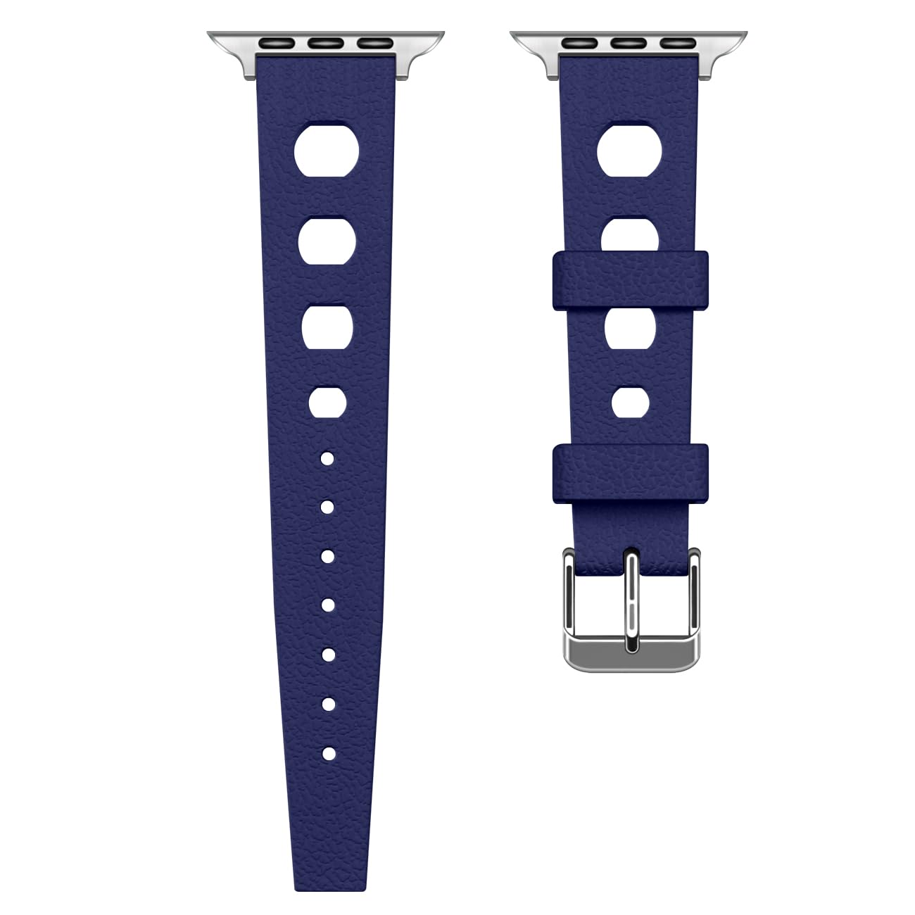 Compatibile con cinturini Apple Watch da 38 mm/40 mm/41 mm/42 mm/44 mm/45 mm/49 mm, cinturino sportivo di ricambio in gomma per iWatch serie 9/8/7/6/5/4/3 Ultra/SE, per uomini e donne