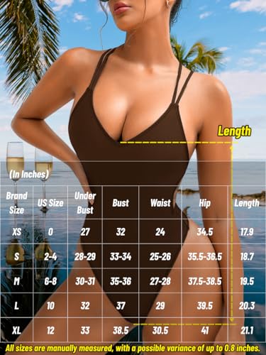 Image of ShawGobow Sexy Swimsuit for Women,Backless Scrunch Butt High Cut Monokini,One Piece Cheeky Bathing Suit Beach Pool Party