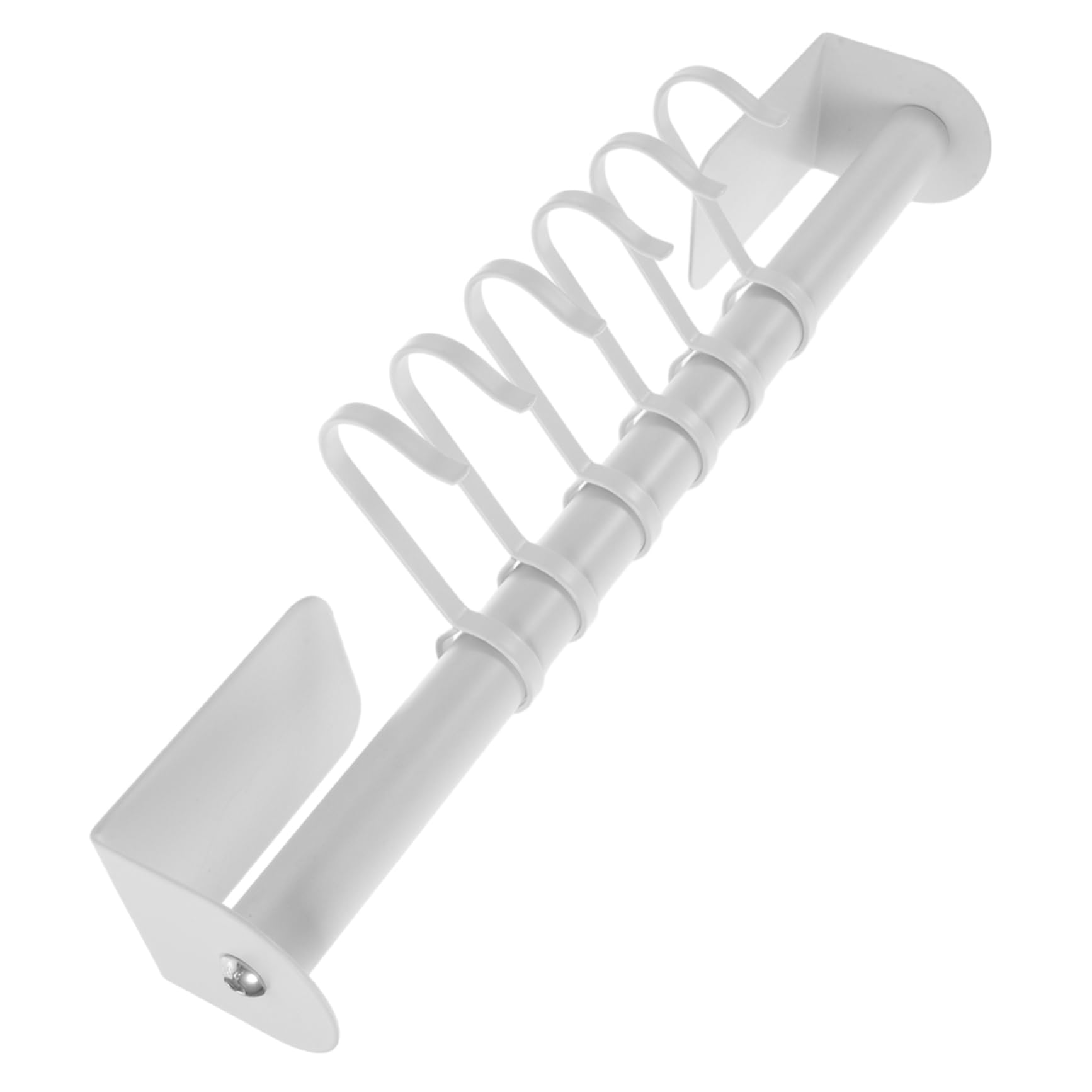 Luxshiny Wall Mounted Kitchen Tool Hanging Rack with Hooks No Punching Required Space Saving Kitchenware Holder for Mugs and Utensils Compact Design for Room and Bedroom