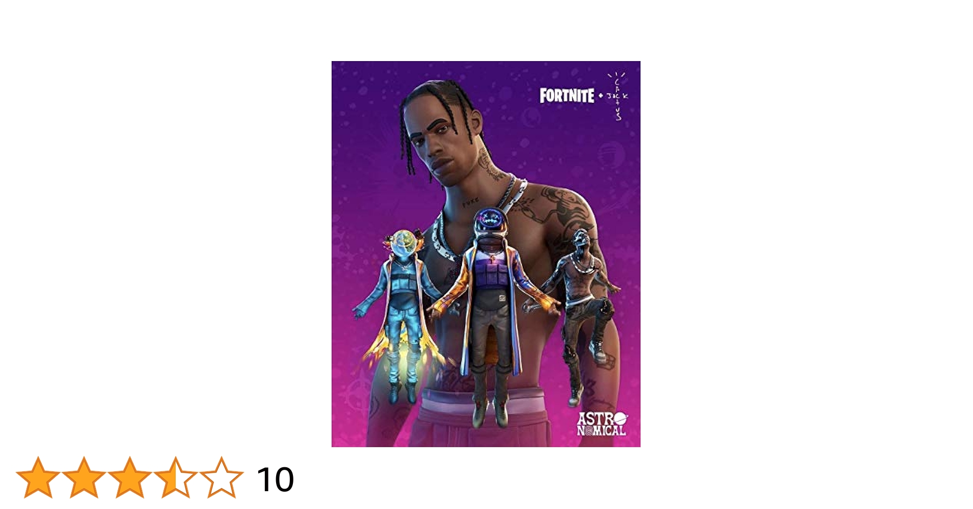 Travis scott Fortnite コラボ限定ポスター United Mart Poster Travis Scott - Fortnite Game Poster 12 x