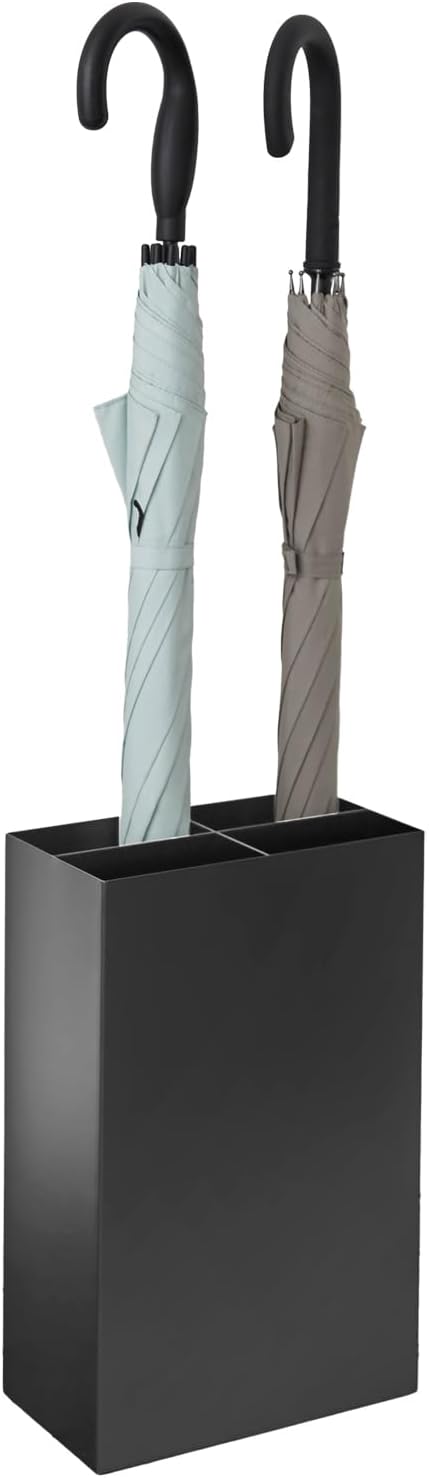 3452 SMART Umbrella Stand, black, Steel/Polypropylene, Minimalist, 23.5 x 12 x 36 cm