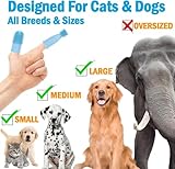 Bileumec Hundezahnbürste, Zahnbürste für kleine Hunde unter tierärztlicher Aufsicht 【4er Set】 - Speziell für empfindliche Hunde und Katzen, verdickte Ausführung mit einer Dicke von 2 mm