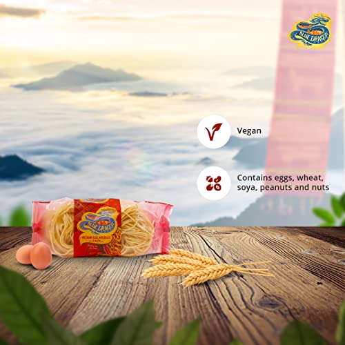 Image of Blue Dragon Egg Noodle Medium | No Preservative & Artificial Color | Eggs, Wheat, SOYA, Peanuts and Nuts | Egg Noodle Packet - 300gm(Pack of 2)