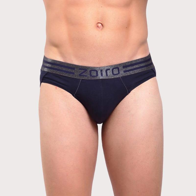 Image of Zoiro Men's Cotton Blend Solid Sports Brief (Pack of 2) |Colours May Vary