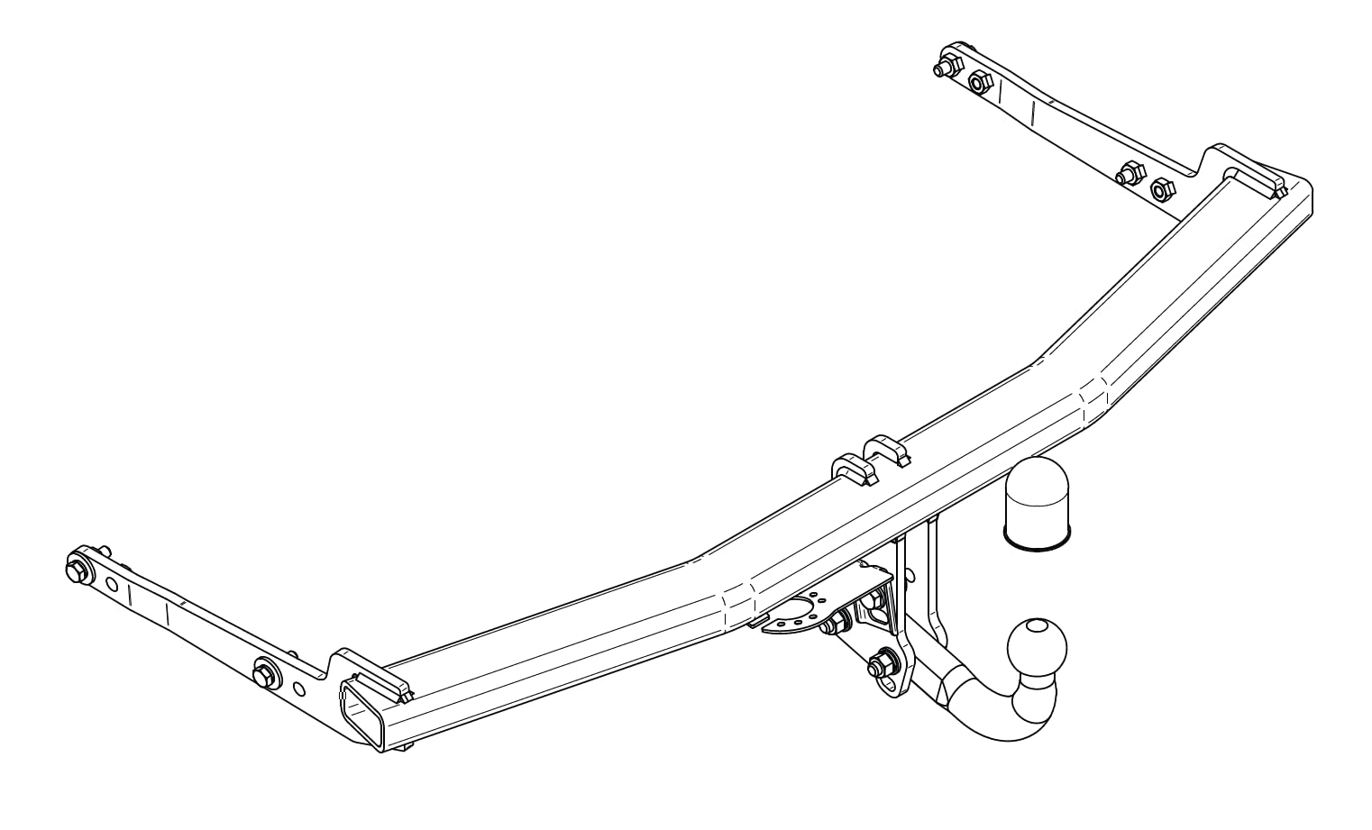 STEINHOF Gancio Di Traino Fisso Per Skoda Octavia I 1U (1996-2010) – Kit Elettrico 13 Poli Incluso