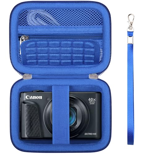 Supmay Carrying Case for Canon PowerShot SX740 HS, SX720 HS Camera, Blue