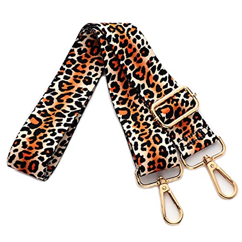 AOOTUERL Sangle de Sac à Main Bandoulière Sangle Réglable Remplacement Sangles pour Femmes Sacs Sac À Main (Léopard 4 CM) Cover