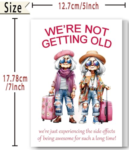 FANCYLUCKY Funny Birthday Card Gifts for Women Her Best Friend - Image 3