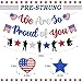 Military Going Away Party Decorations We Are So Proud of You Banner Patriotic Soldier Garland Red White Blue 4th of July Veterans Day Memorial Day Deployment Returning Back Graduation Party Supplies