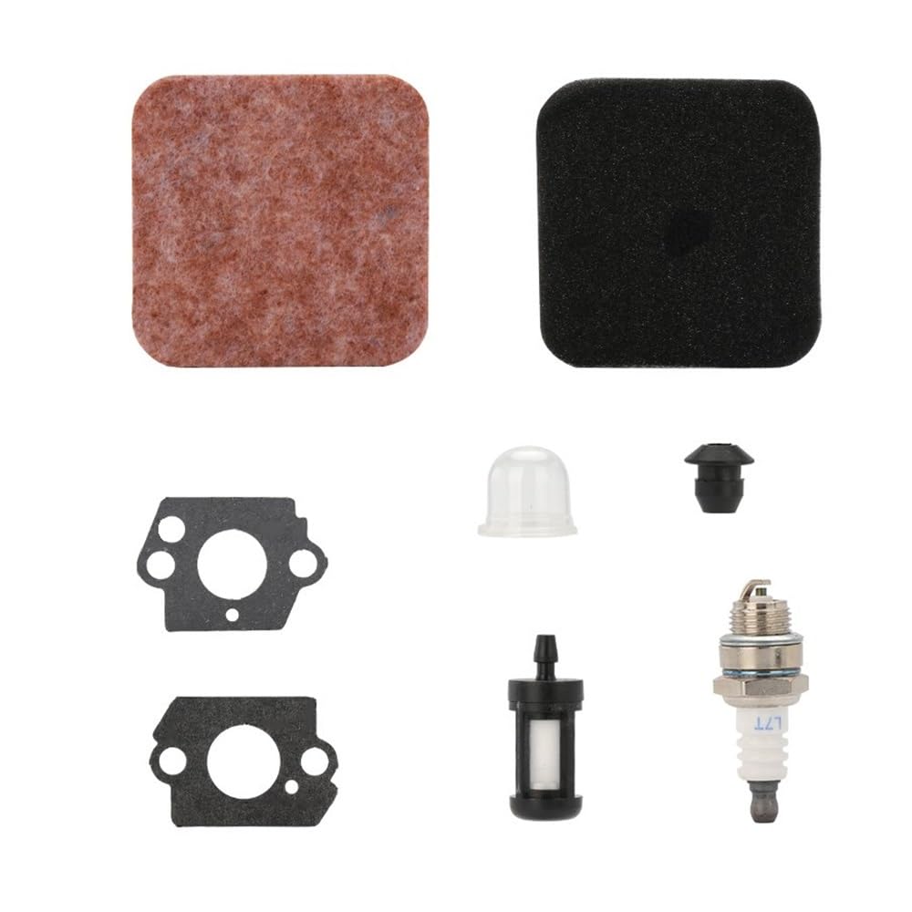 Kit de Juntas de Chispa de Filtro de carburador for cortacésped, Herramientas de jardín aptas for FS80R FS74 FS76 HT70 HT75 HS75 HS80 HS85 KM85 C1Q-S157 C1Q-S69A C1Q-S63A