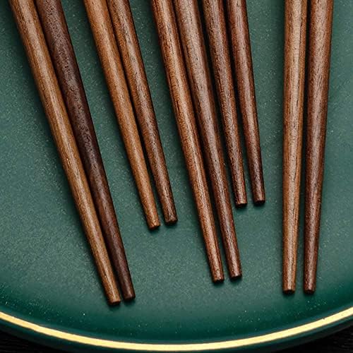 Baguettes réutilisables en bambou pour sushis, japonais, chinois, coréen, passe au lave-vaisselle, coffret cadeau