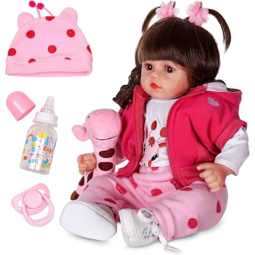 ZIYIUI Muñecas Reborn Niña 24 Pulgadas 60 cm Silicona Blanda Reborn Bebé Recién Nacido Hecho a Mano Bebé Reborn Niña Realista Bebés Niño Niña Regalo Juguete Reborn Dolls