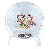 Department 56 Disney Mickey and Minnie Skating Waterball Snowglobe