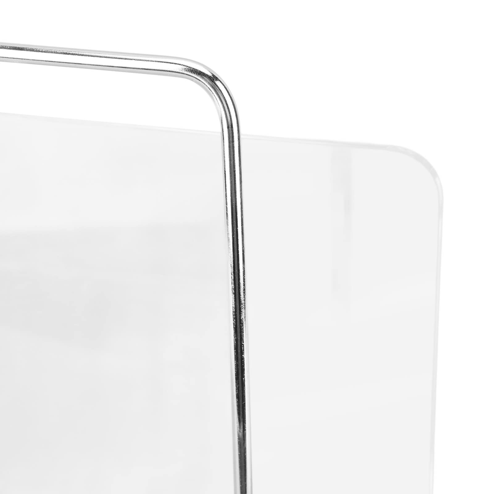 SIXRUN Transparenter Acryl-Magazinhalter, Aufbewahrungsbox für Büroorganisation mit Goldenem Metallgriff, für Zeitschriften und Dokumente