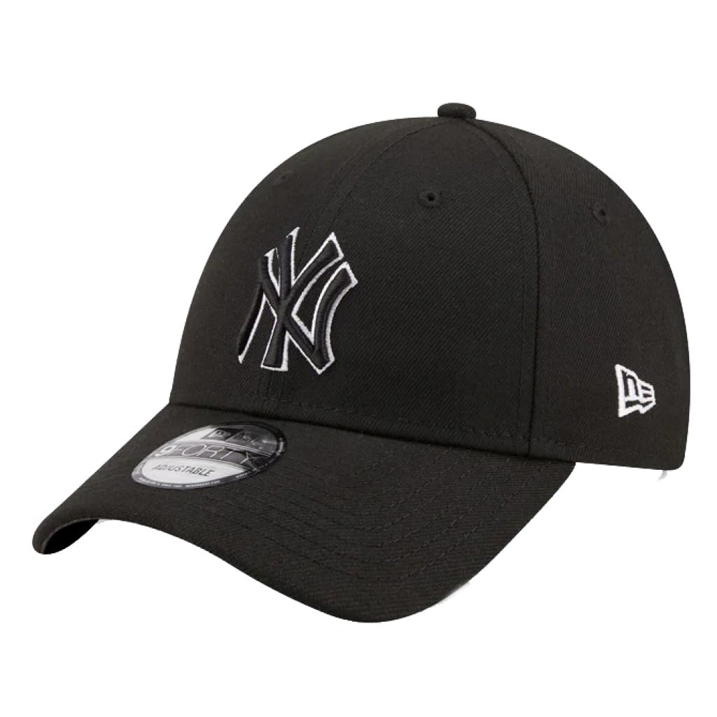 New Era New York Yankees Pop Outline 9Forty Cap Black, Men's size: ONE SIZE, FootAsylum