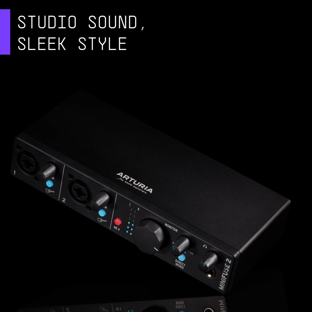 Amazon.co.jp: Arturia MiniFuse 2 Interfaz - Negro : 楽器・音響機器