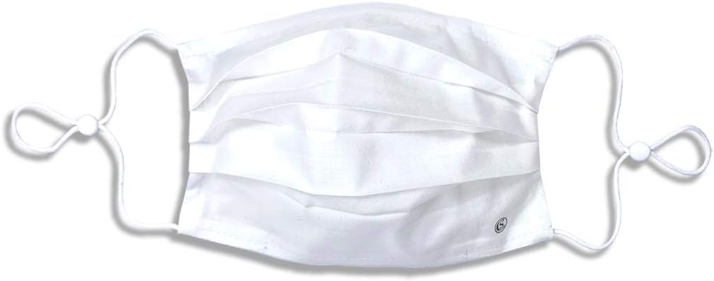 Con.Struct Face Mask, Face Mask 1-Pack Washable Unisex Cotton Cloth Face Mask (White)