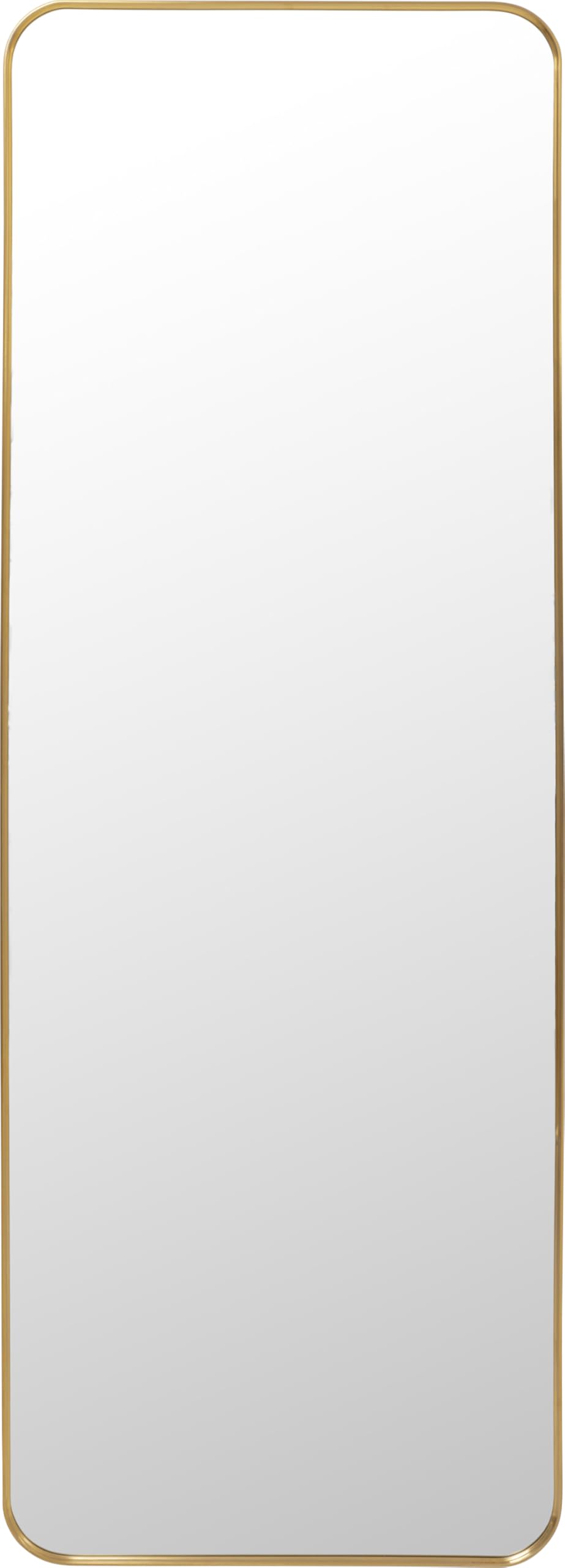 Kare Design Wandspiegel Simply, Gold, Spiegel, Ankleidespiegel, mit Rahmen, Flur, Wohnzimmer, Schlafzimmer, 200x70 cm