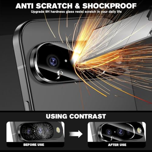Image of WonRia Pack 1- Back Camera Glass Protector for Google Pixel 10 5G Camera Lens Protector Guard [3D Premium] - Black