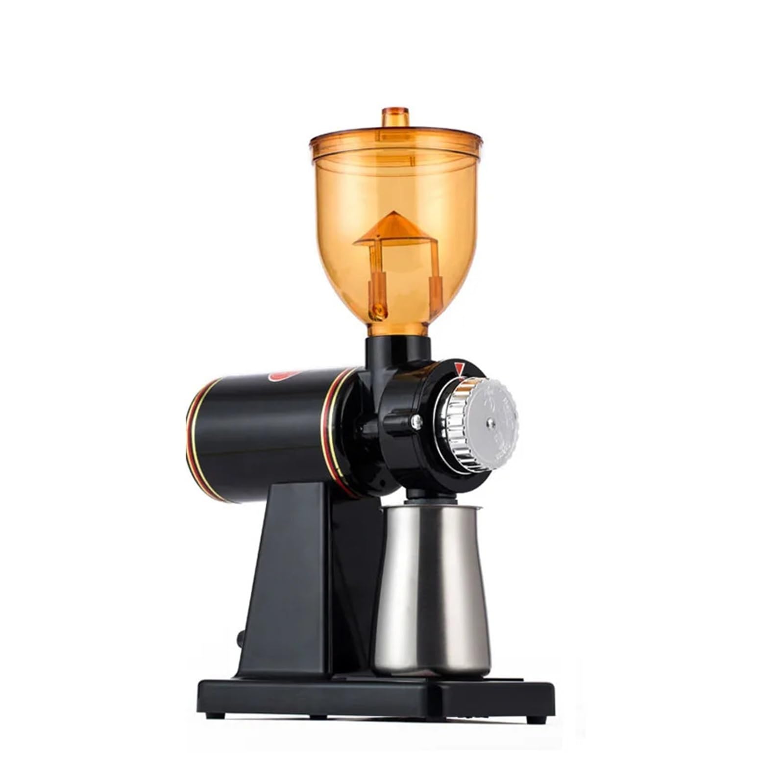 Profesjonalny elektryczny młynek do kawy ziarnistej do espresso, kawy przelewowej, French Press Bezpieczeństwo użytkowania(Silver Steel Cup)