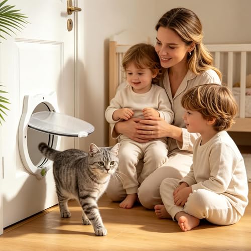 Puerta para gatos para pared: soluciona el acceso de tus mascotas al sótano sin ruidos 3