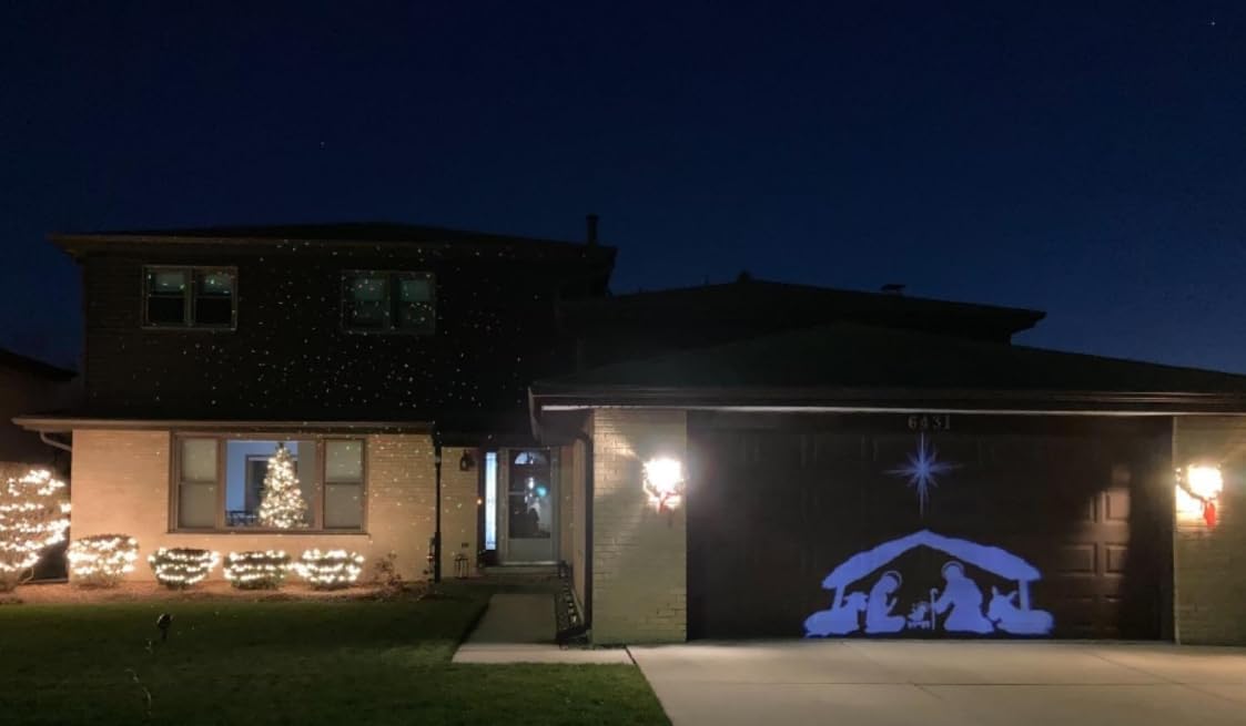 Beffy Arts Water-Resistant outdoor Nativity Scene Projector for Christmas Decoration