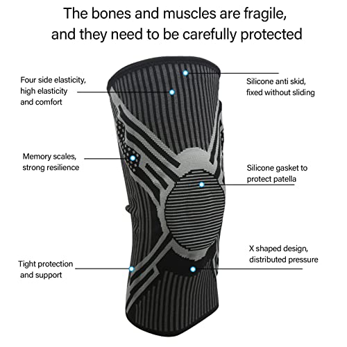 Protetor de Joelho de Malha, Tiras de Mola Amplamente Aplicáveis ​​joelheiras Esportivas Silicone An