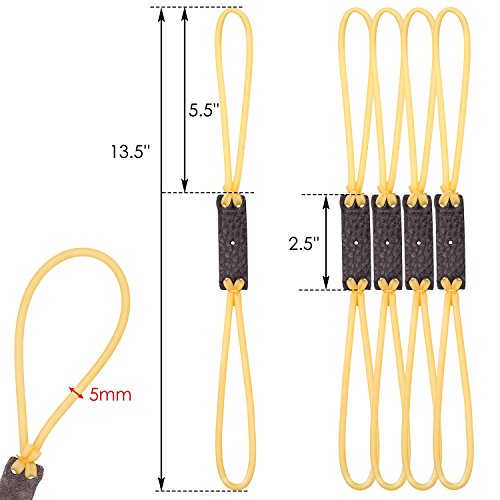 Basune 5Pcs Slingshot Replacement Bands For Hunting Slingshot #TOP1