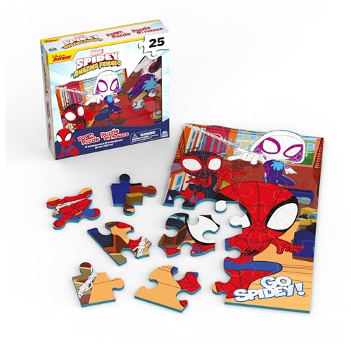 Spin Master Games 6062908 Marvel, 25-Piece Jigsaw Foam Squishy Puzzle Go Spidey! Disney Junior Spidey And His Amazing Friends Show thumb #2
