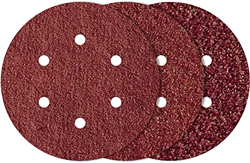 10 Disques Abrasifs Perforés Auto-agrippants 150 Mm Grain 120 - BRICO