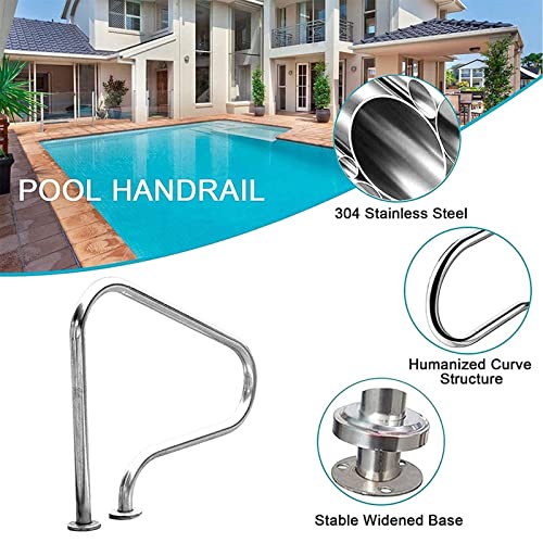 Barandal rápido para piscina acero inoxidable 80x80 cm miniatura 5