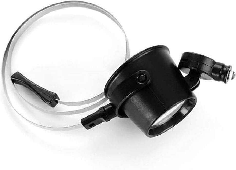 Head Mounted Repair Magnifier Visually impaired Assistance - 15 Times Eye Mask Magnifying Glass Repair Table Lamp Convex Lens Head-Mounted Magnifying Glass Repair Table Electronic Products Fine Engra