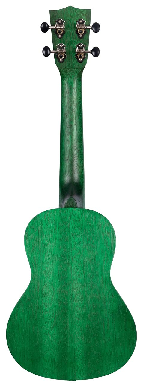 Kala Brand Music Co. Watercolor Meranti Collection, 4-String Ukulele, Right, Green, Concert (KA-MRT-GRN-C) - Image 3