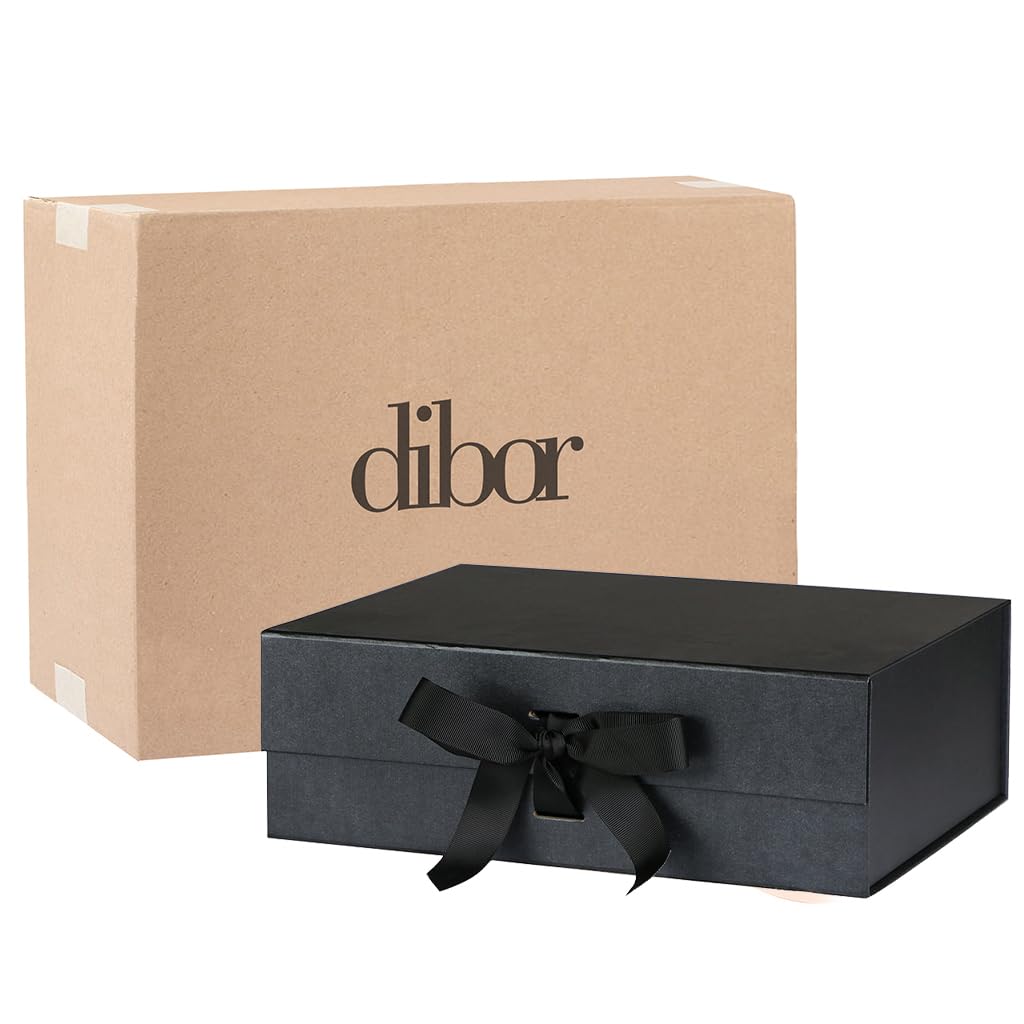 Rigid A4 Gift Boxes (24 Pack) Black Self Assembly Presentation Box Set