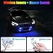 1797 Upgraded 11-LED Wireless Strobe Lights with Remote, Mini RGB Ambient Lighting for Car Exterior & Interior, USB-C 500 mAh Rechargeable Warning Flashing Light for Motorcycle RV Bike Scooter, 6PCS