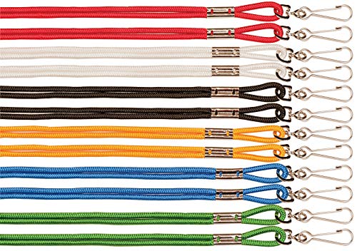 Champion Sports Nylon Lanyards lot de cordons de cou avec mousqueton J-Hook