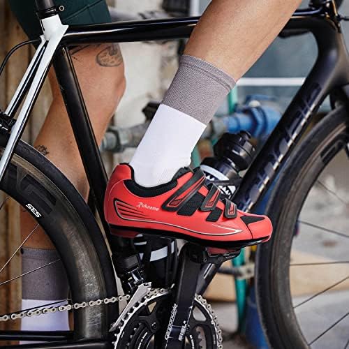 Peloton Chaussures de cyclisme pour vélo et vélo + avec crampons compatibles Delta Peloton Chaussures de cyclisme pour vélo et vélo + avec crampons compatibles Delta