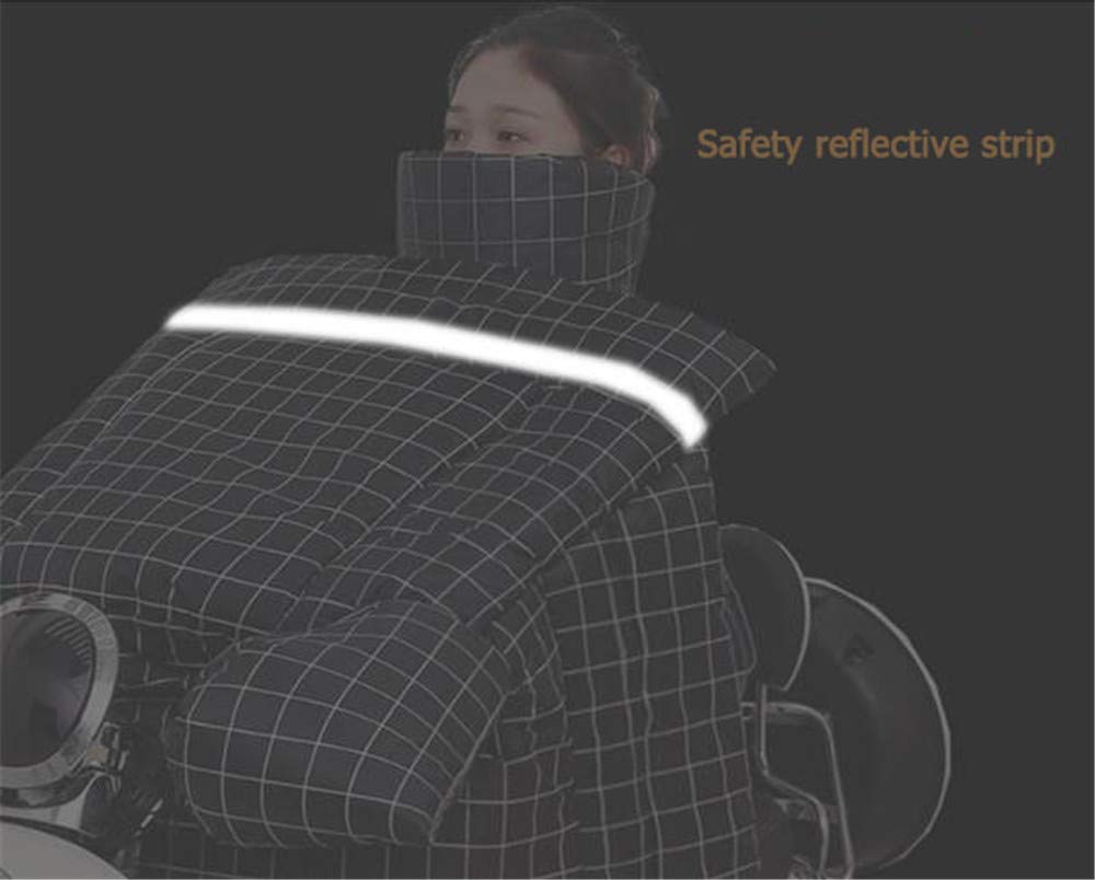 Housse imperméable en Peluche pour Voiture électrique, Pare-Brise Solaire pour Moto électrique d'hiver, Protection Thermique Coupe pour Scooter de Voitures électriques