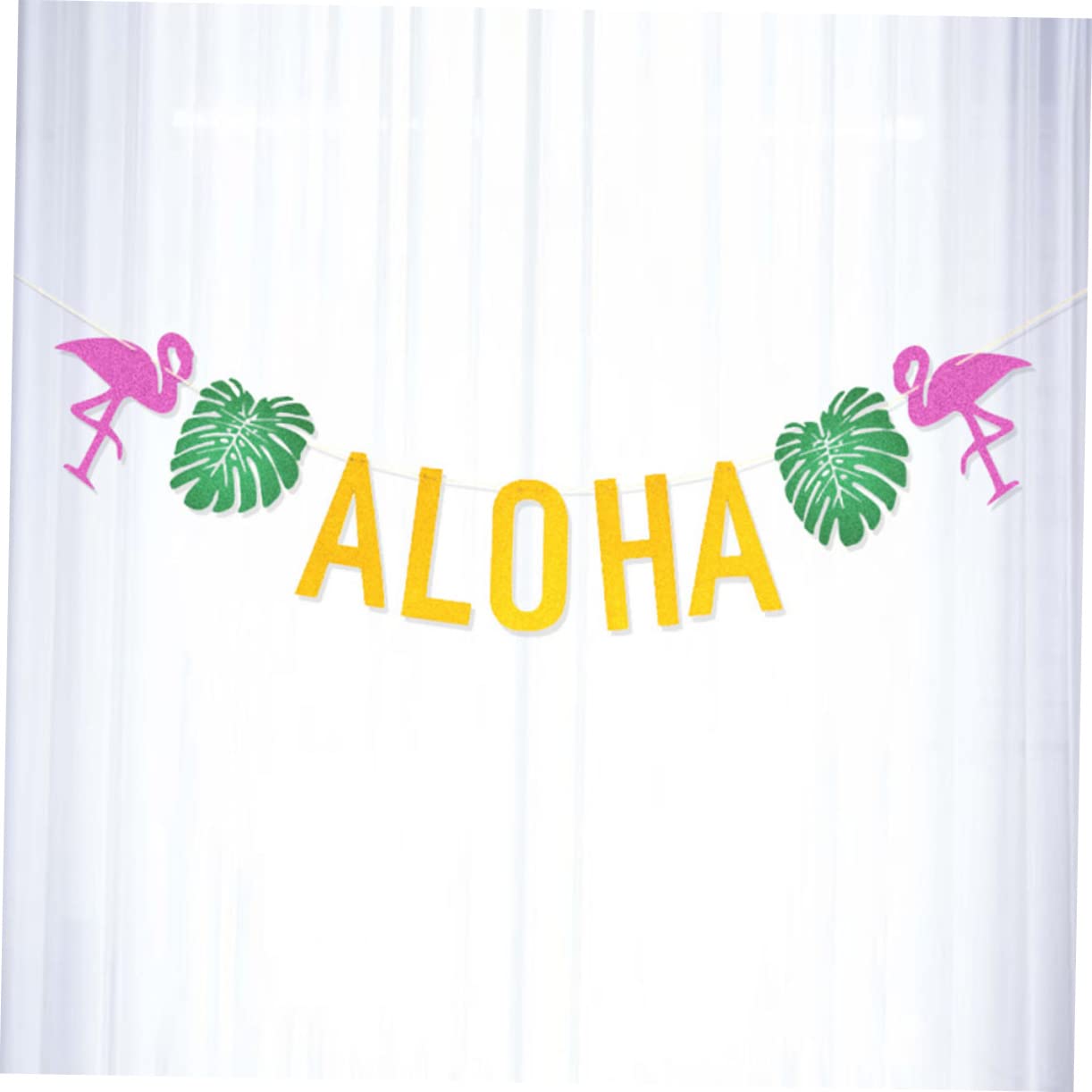 ibasenice 3stücke Hawaiian Party Dekoration Mit Aloha Banner Tropischen Girlanden Und Zubehör Für Sommer Garten Und Strandpartys Atmosphäre Für Jeden Anlass