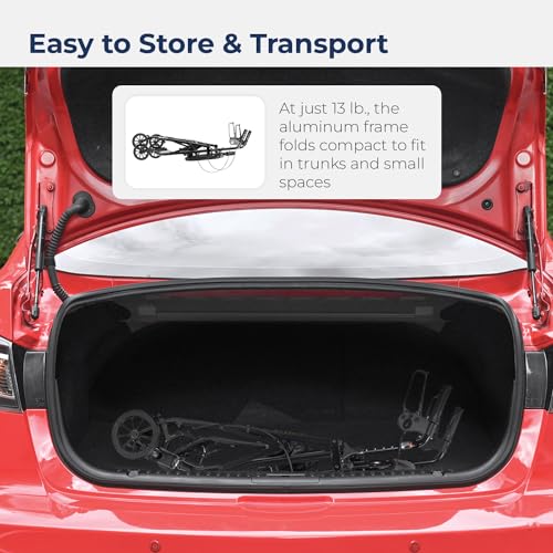 image for Drive Medical R726BK Foldable Rollator Walker with Seat, Black, 1 Coun