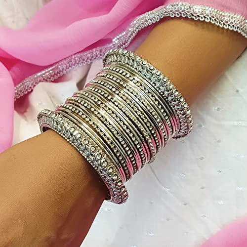 Efulgenz Boho Vintage Antique Gypsy Tribal Indian Oxidized Crystal Bracelets Bangle Set Jewelry4