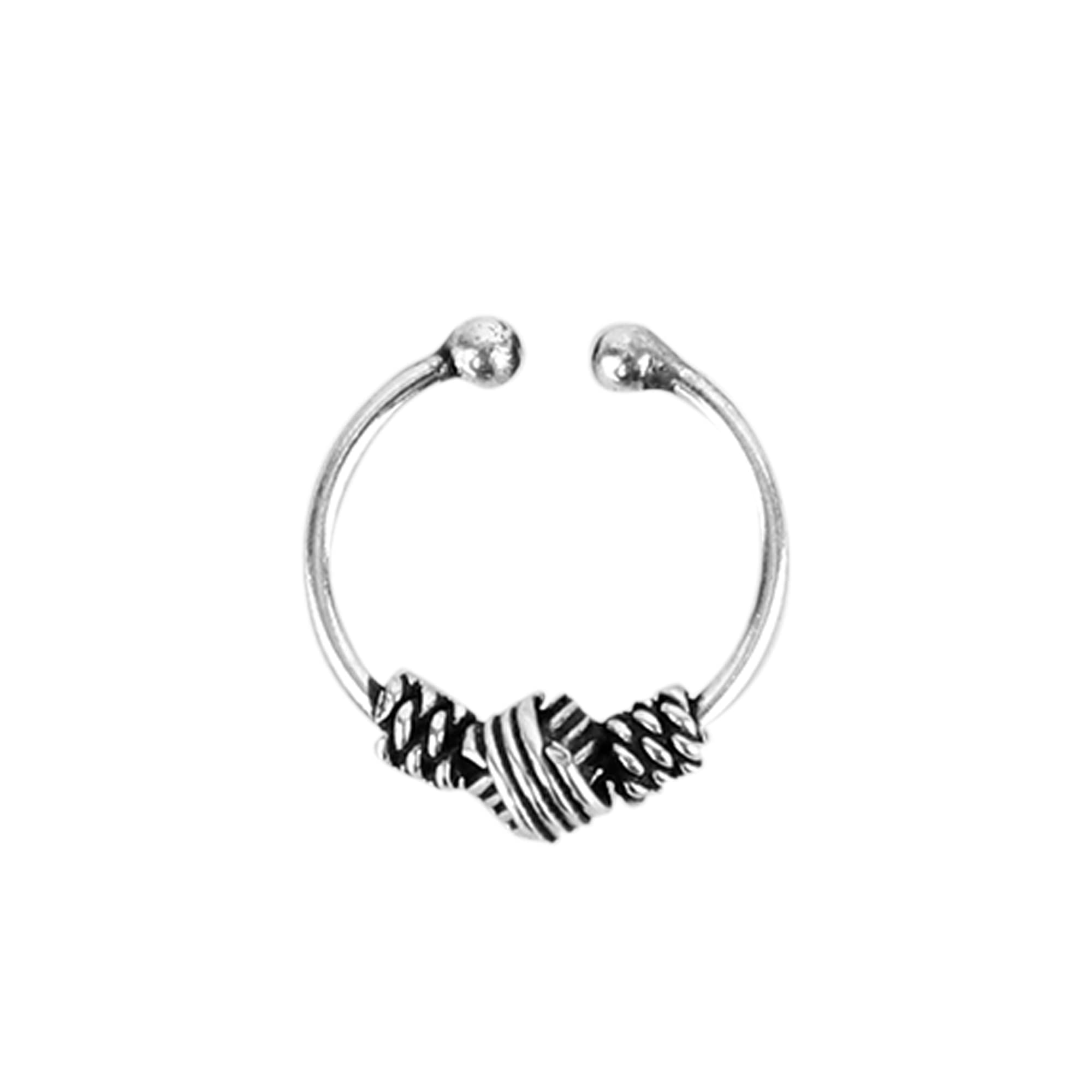See full amazon price history chart for abhooshan Pure 92.5 Sterling Silver Designer Press On Knots Nose Ring - No Piercing required - Clip-On. Stylish and Latest Body Jewelry for Septum Couch Helix abhooshan Pure 92.5 Sterling Silver Designer Press On Knots Nose Ring - No Piercing required - Clip-On. Stylish and Latest Body Jewelry for Septum Couch Helix (B09FLY591H) Amazon Price History, Amazon Price Tracker