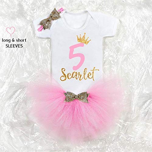 5th Birthday Outfit Personalised 1 2 3 4 5 6 7 8 9 10 Birthday Outfit Tutu Skirt Baby Girl Outfit Toddler Outfit Amazon Co Uk Handmade Products