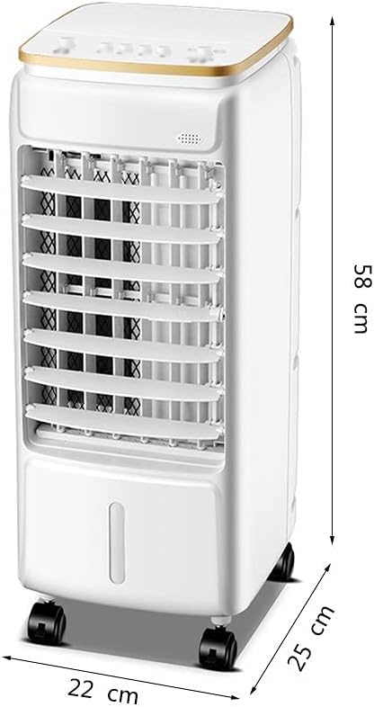Evaporative Coolers Portable Air Conditioner Fan Evaporative Cooler 3 Fan Speed Conditioner Super Quiet Humidifier Misting Fan for Home Office Bedroom