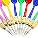 WFPLUS 500 Pcs 6 Inch Assorted Color Latex Dart Balloons Water Balloon with 10 Pcs Plastic Darts for Outdoor Games ＆ Carnival Pop Party