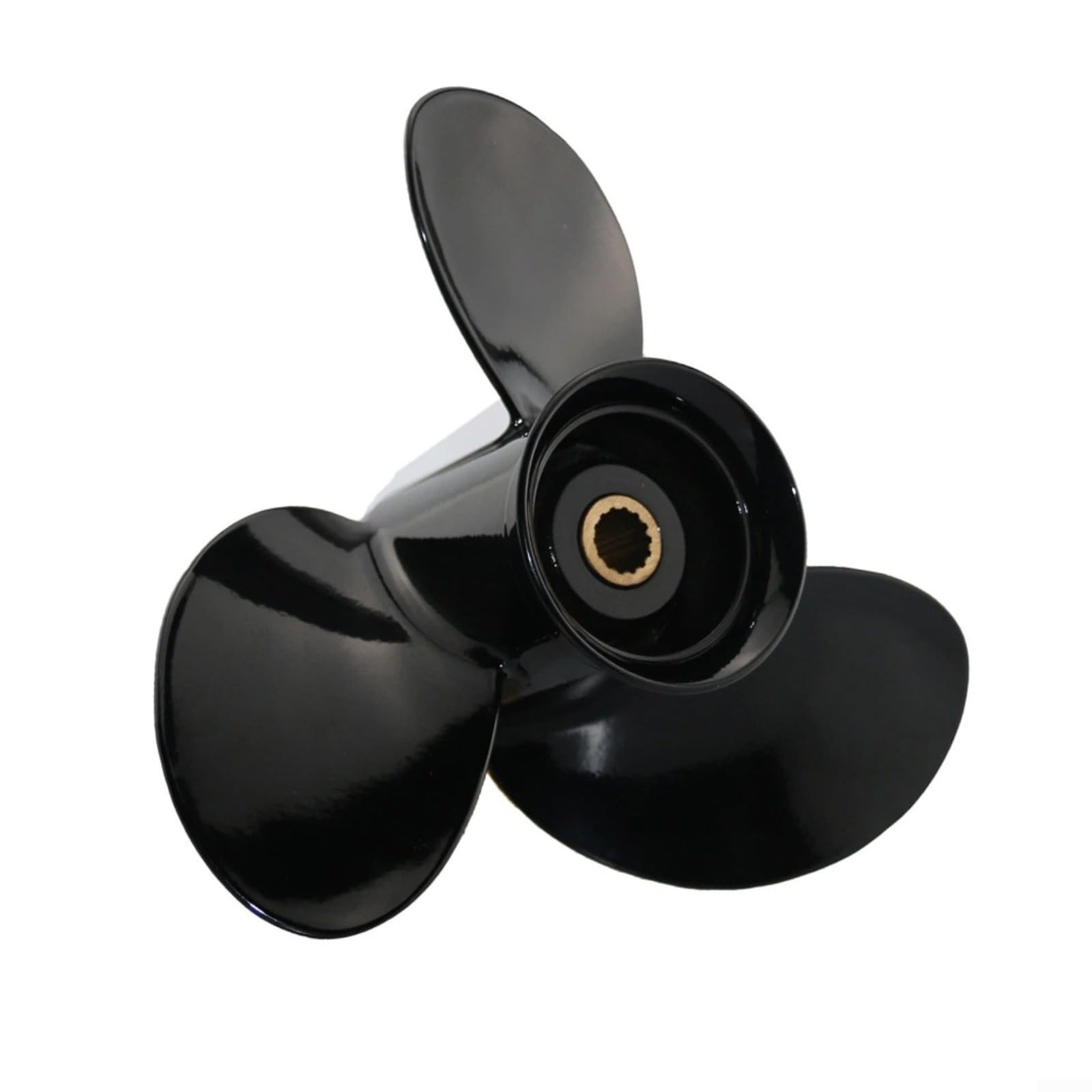 Elica per barche a 3 pale in lega di alluminio 9-1/4 x 9 pollici, 14 denti, rotazione destra, per motori fuoribordo Mercury, 9,9-20 HP, scatola ingranaggi da 2-1/2 pollici